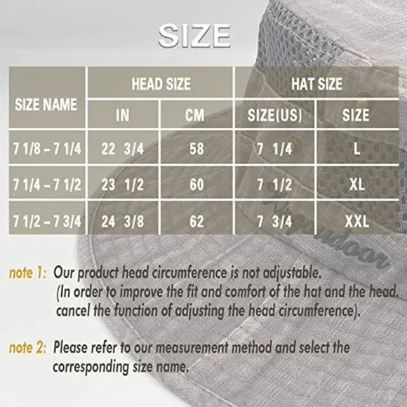 Fishing Hat Sun Protection  Bucket Hat for Men Women Breathable Wide Brim Packab - Picture 6 of 6